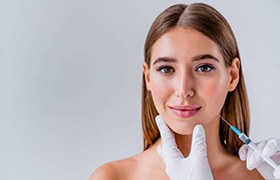 Woman receiving BOTOX