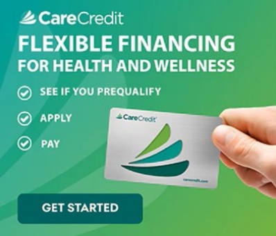 an illustration of carecredit on a phone screen