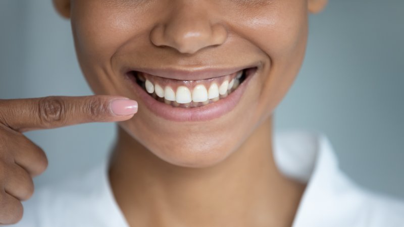 Close-up of a smile